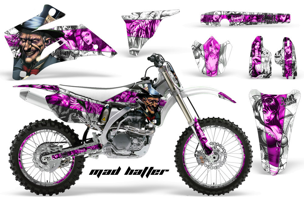 large 244 yamaha yz 250f 450f 06-09 mad hatter white pinkstripe nps